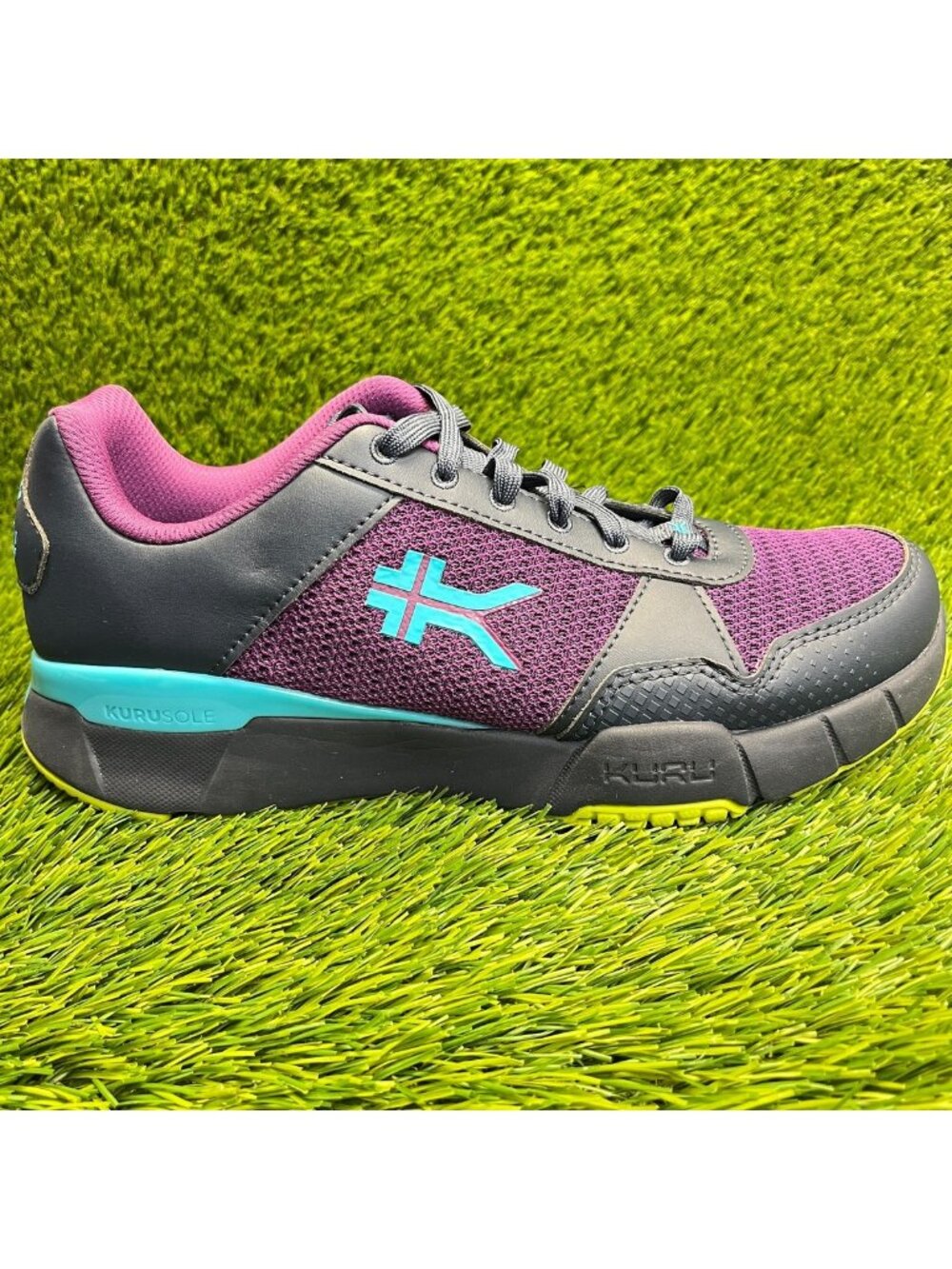 Kuru Quantum 2.0 Womens Size 11 Purple Black Athletic Running Shoes Sneakers